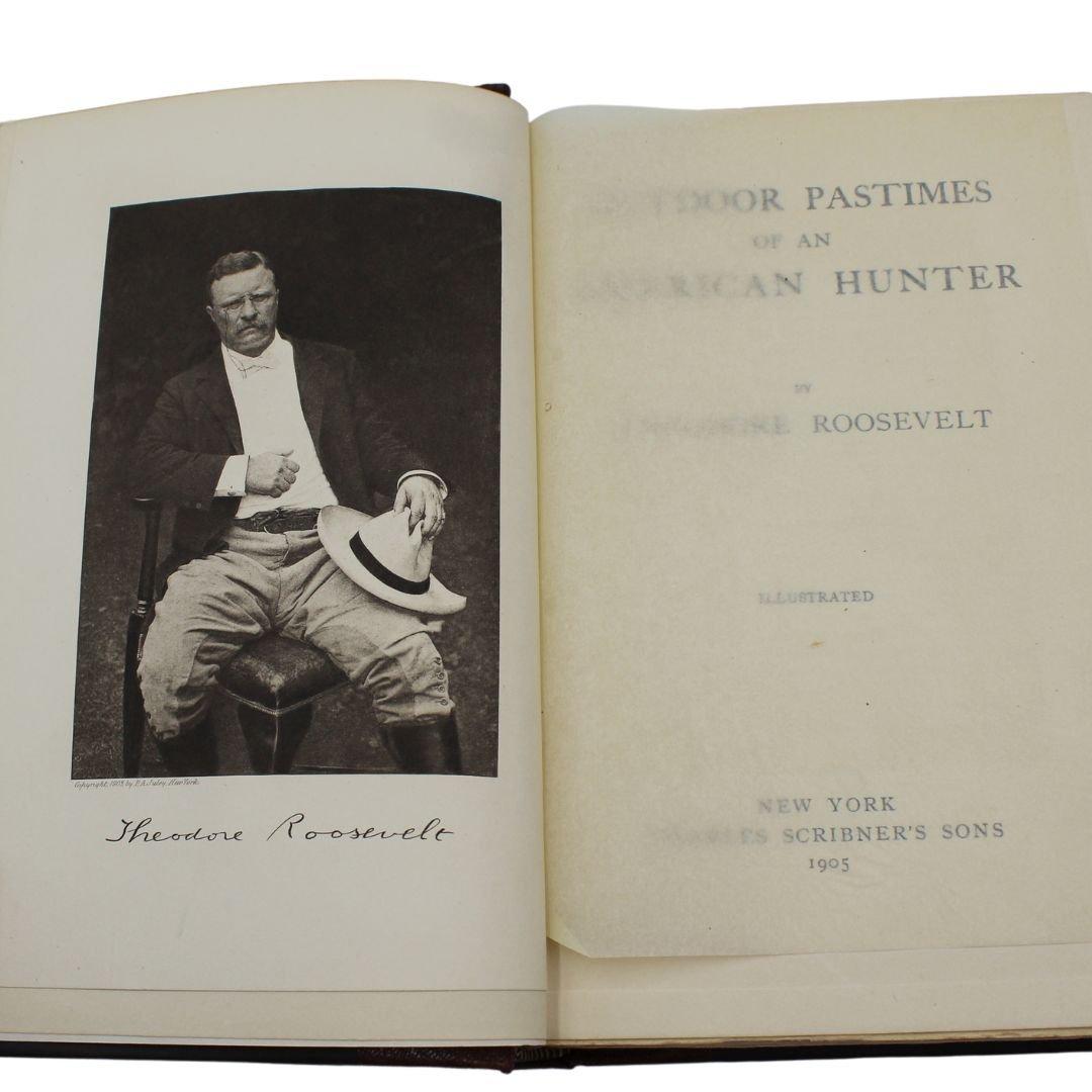Outdoor Pastimes of an American Hunter, Theodore Roosevelt, Erstausgabe, 1905 (Frühes 20. Jahrhundert) im Angebot