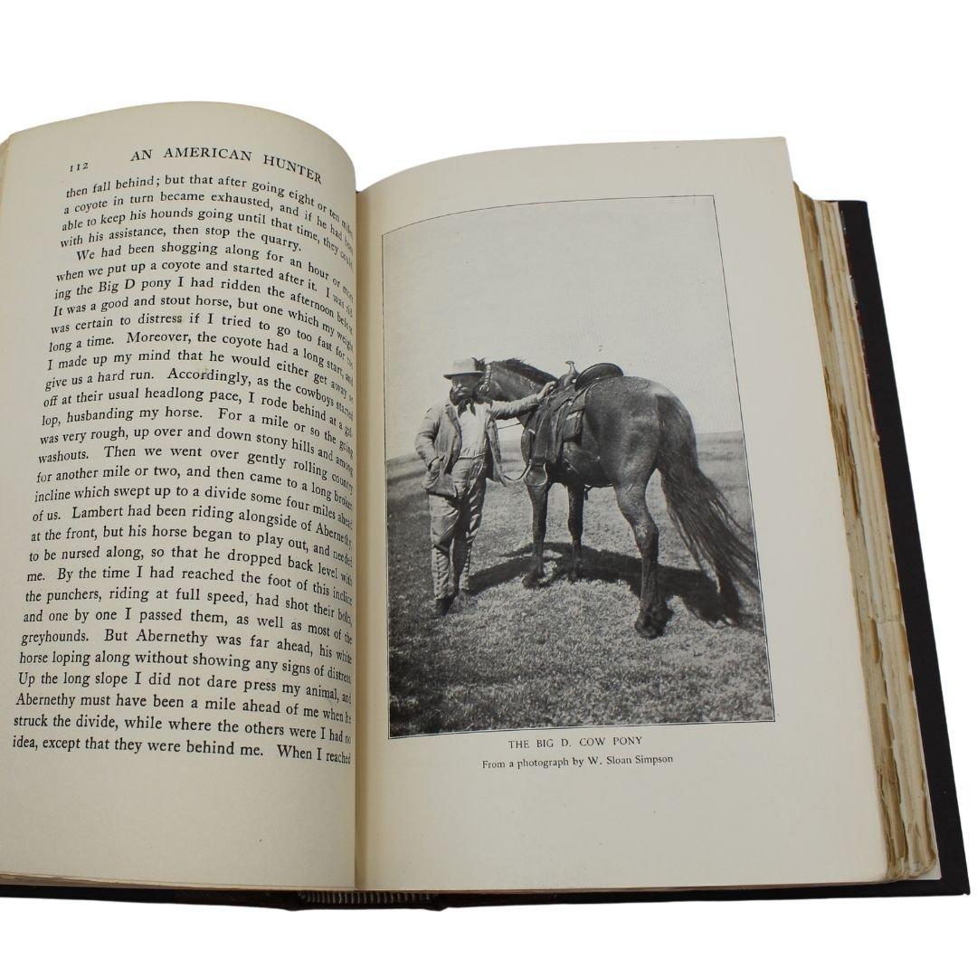 Outdoor Pastimes of an American Hunter, Theodore Roosevelt, Erstausgabe, 1905 (Leder) im Angebot