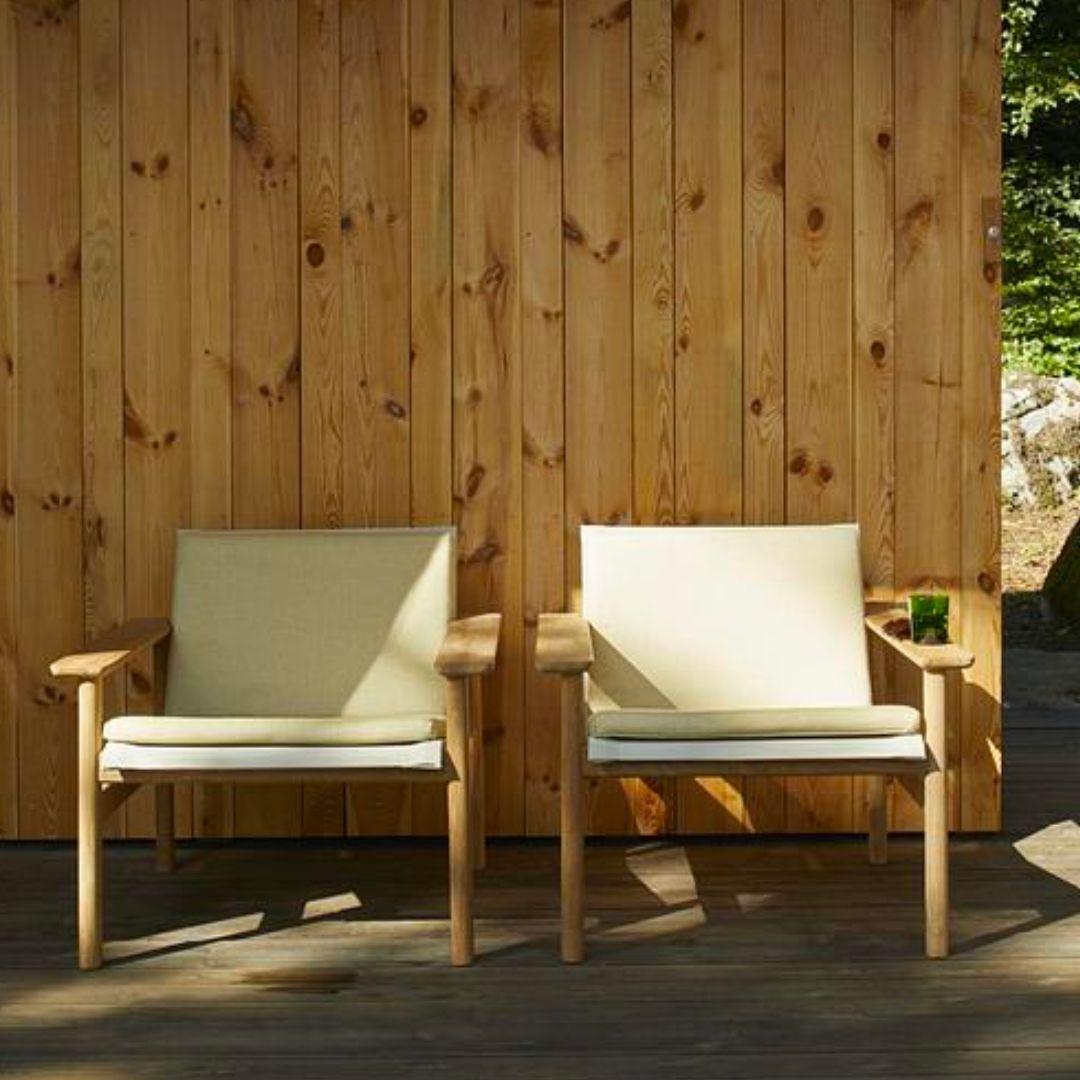 Outdoor 'Pelagus' Lounge Chair in Teak and Fabric for Skagerak For Sale 2