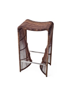 Tabouret de bar d'extérieur Pigalle de Kenneth Cobonpue