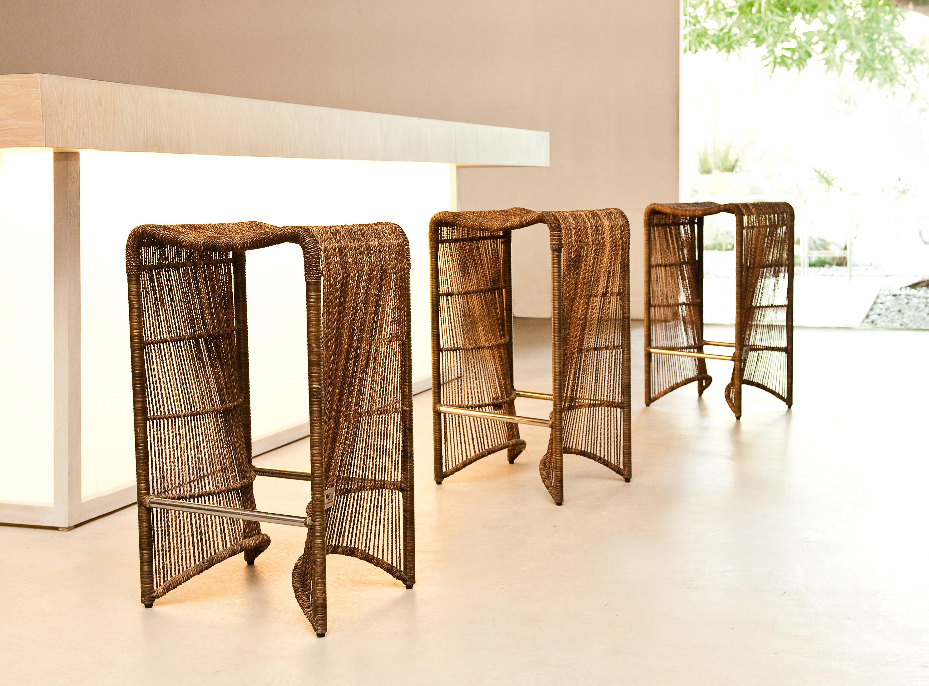 Philippine Outdoor Pigalle Bar Stool by Kenneth Cobonpue