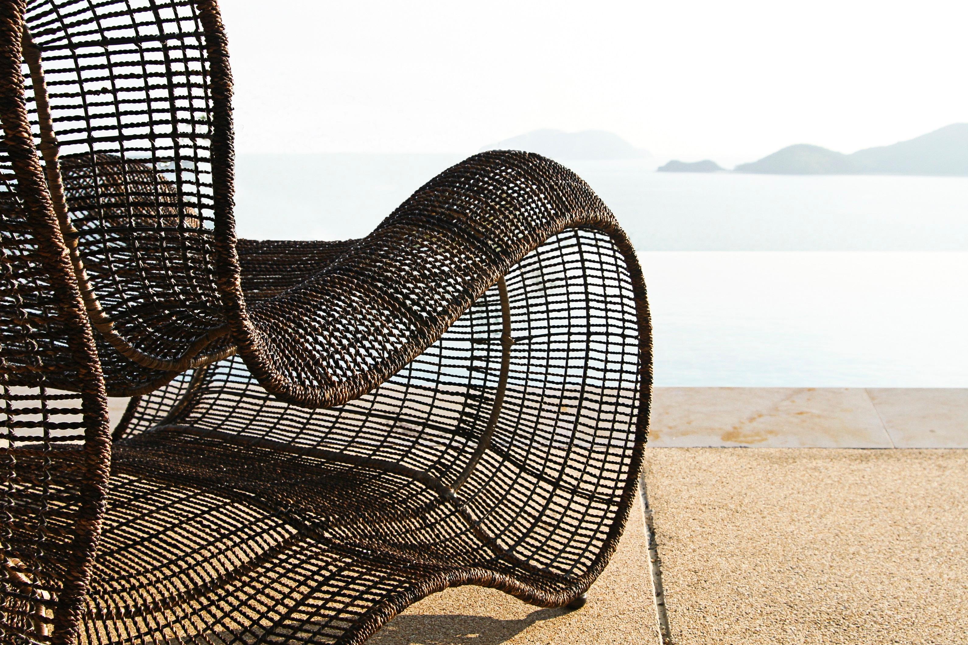 Contemporary Outdoor Pigalle Easy Armchair by Kenneth Cobonpue