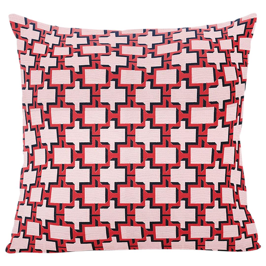 Outdoor-Resistant Patterned Pillow by Dedar