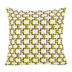 Yellow Outdoor Pillow Fabric by Dedar Milano