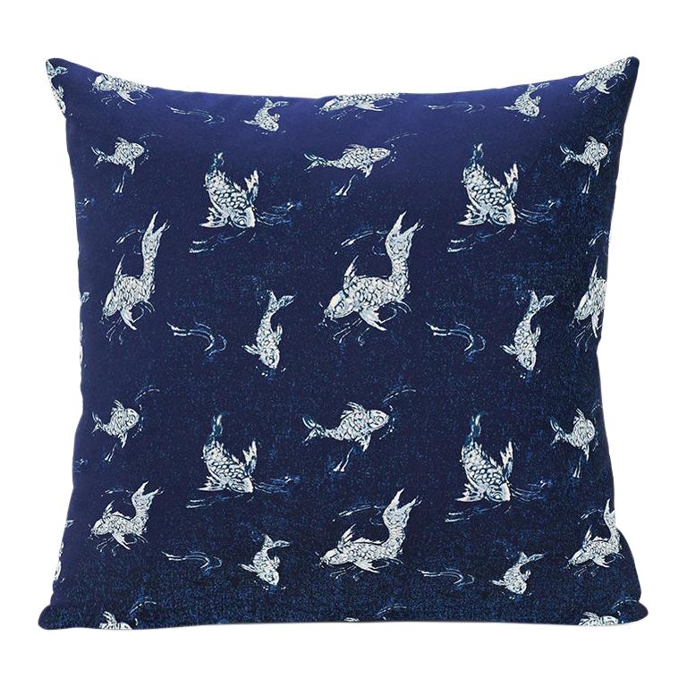 Patterned Outdoor Waterproof Pillow Design by Ralph Lauren For Sale