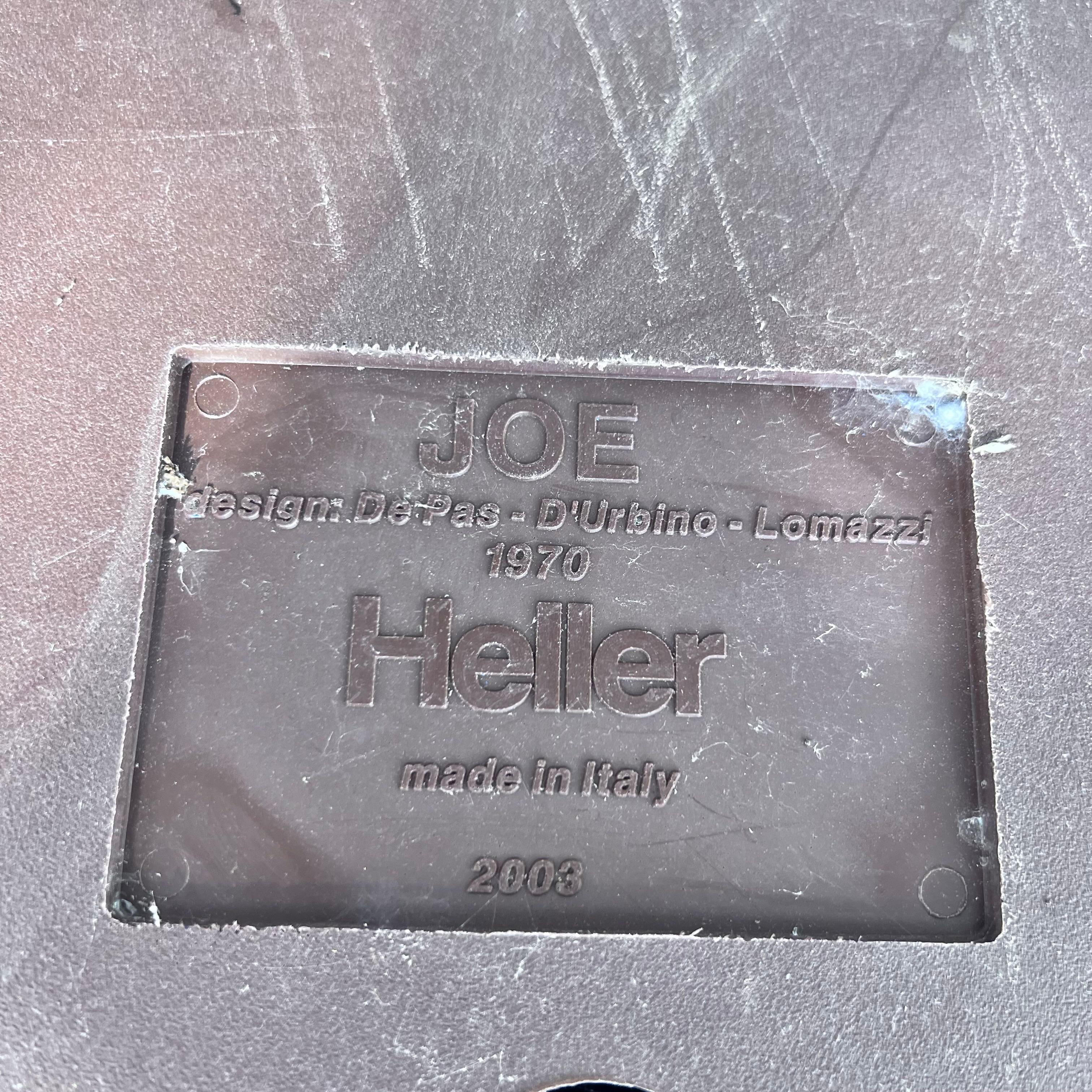 Chaise d'extérieur en plastique 'Joe' de De Pas, D'Urbino, Lomazzi pour Heller, 2003 Italie en vente 13
