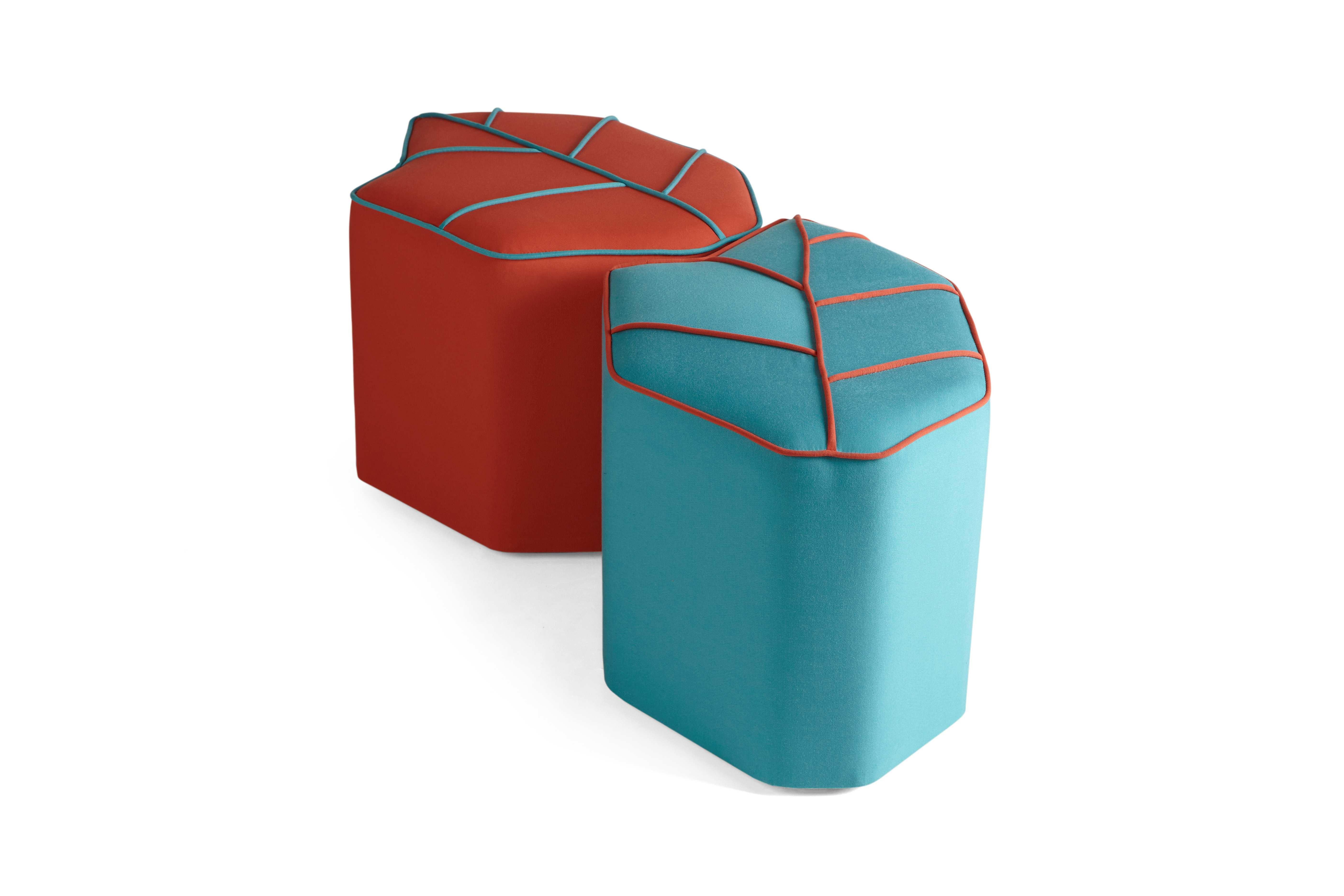 Tessuto Pouf da esterno con seduta a foglia di design by design by nico in vendita