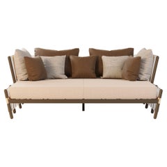 Stylish Houdini Patio Daybed with Bronze and EAU Gold Accents