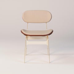 Orizon Dining Chair by Myface: Modern Stainless Steel & Leather Design