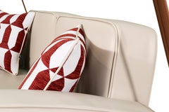 Canapé suspendu résistant à l'extérieur avec coussins à motifs