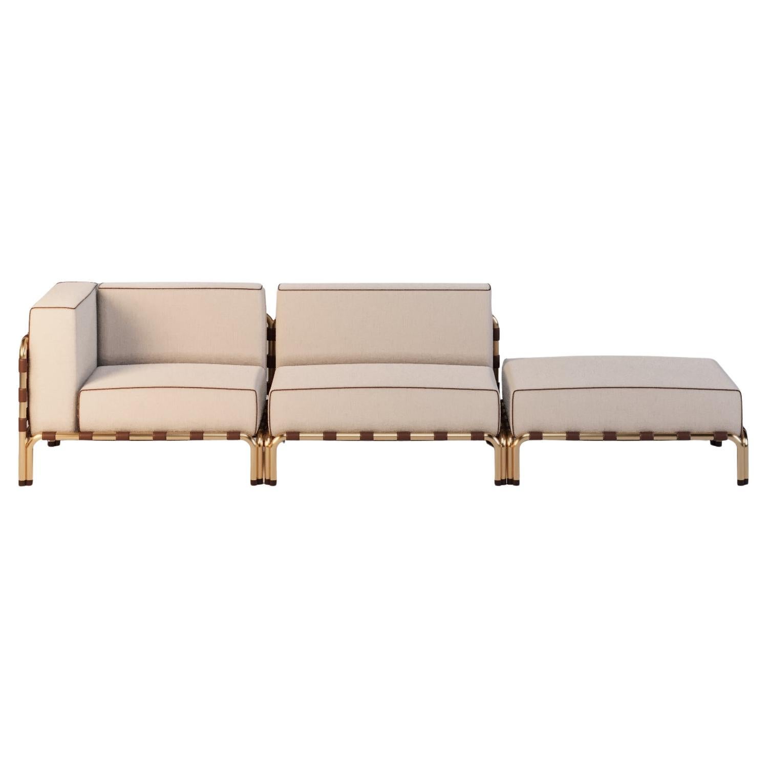 Sofá modular de exterior resistente a la intemperie