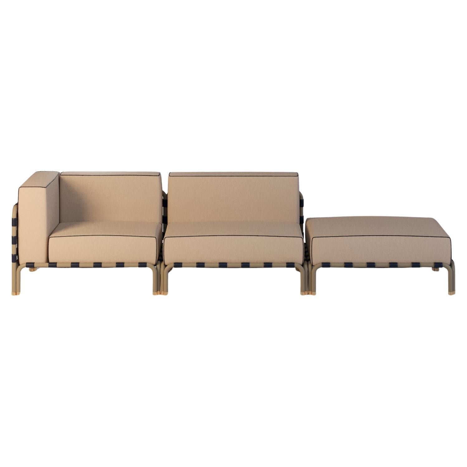 Sofá modular de exterior resistente a la intemperie