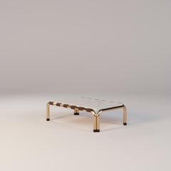 Sturdy Modular Outdoor Lounge with Leather Accents