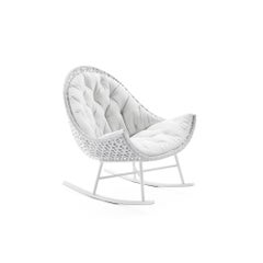 Outdoor Rocking Chair, Hand-Woven Wicker, Modern Design, Asia, 2021
