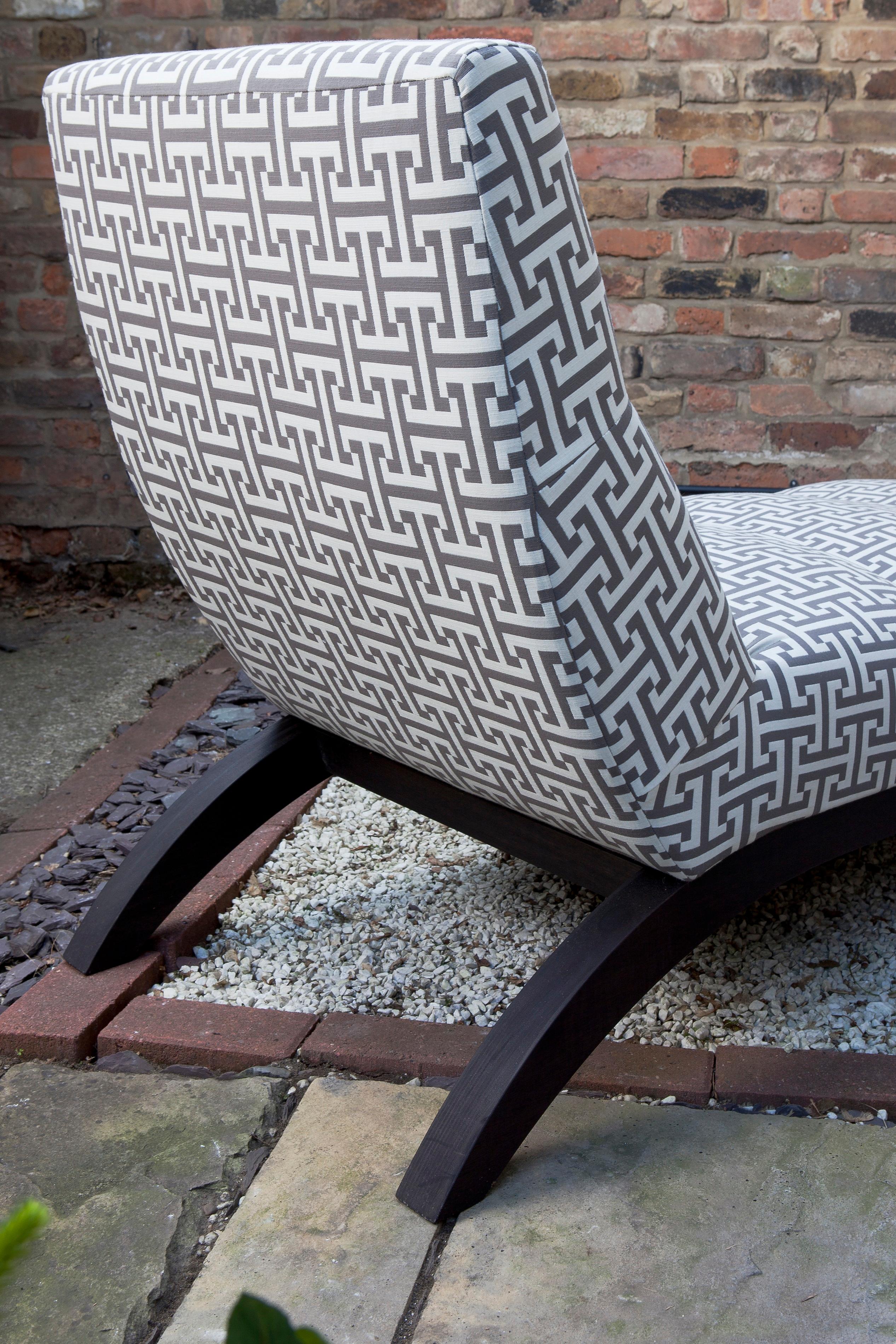 Contemporary Outdoor Rosemount Lounger by Coco Wolf For Sale