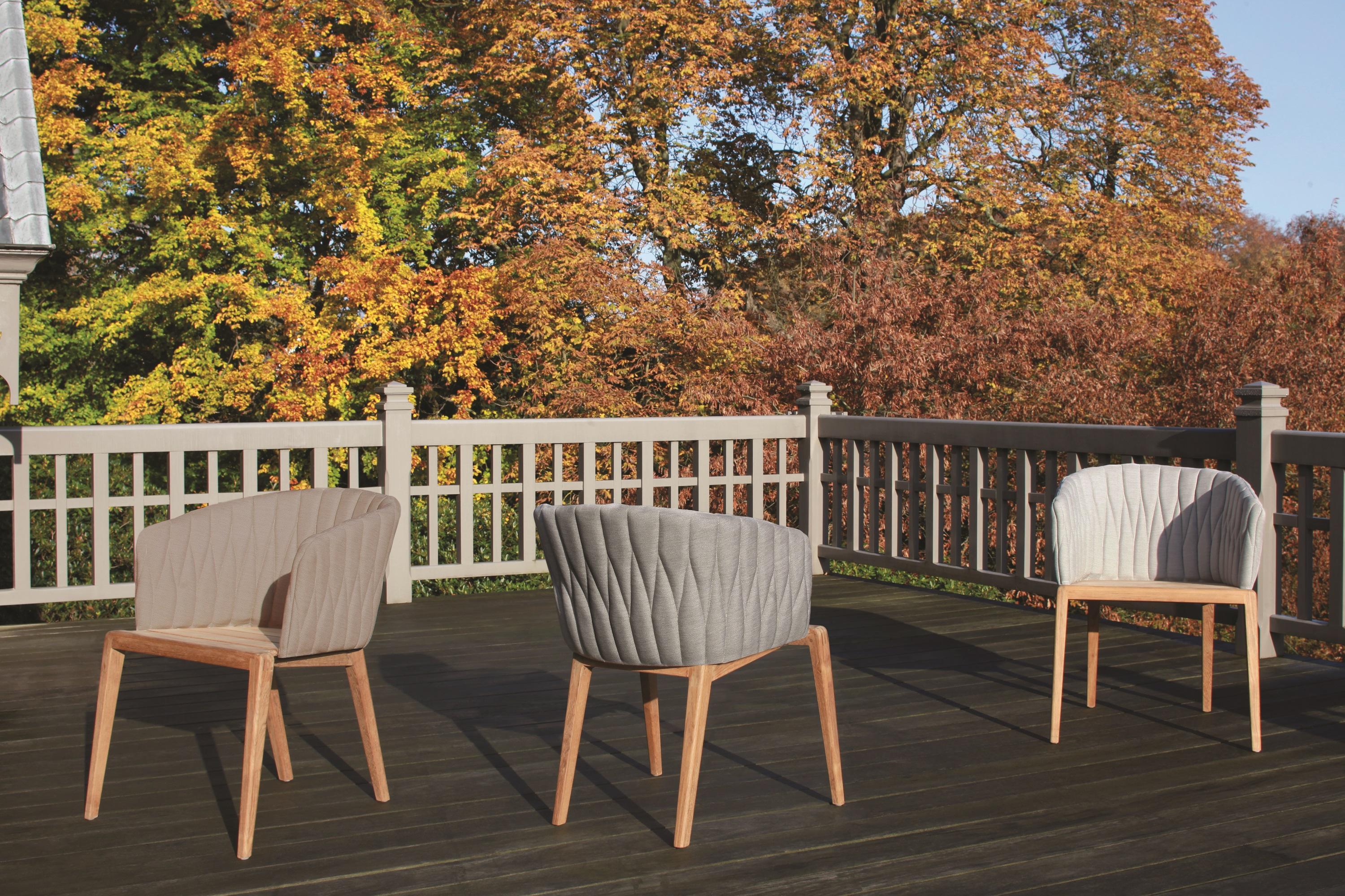 Silla de exterior Royal Botania Calypso diseñada por Kris Van Puyvelde Moderno en venta