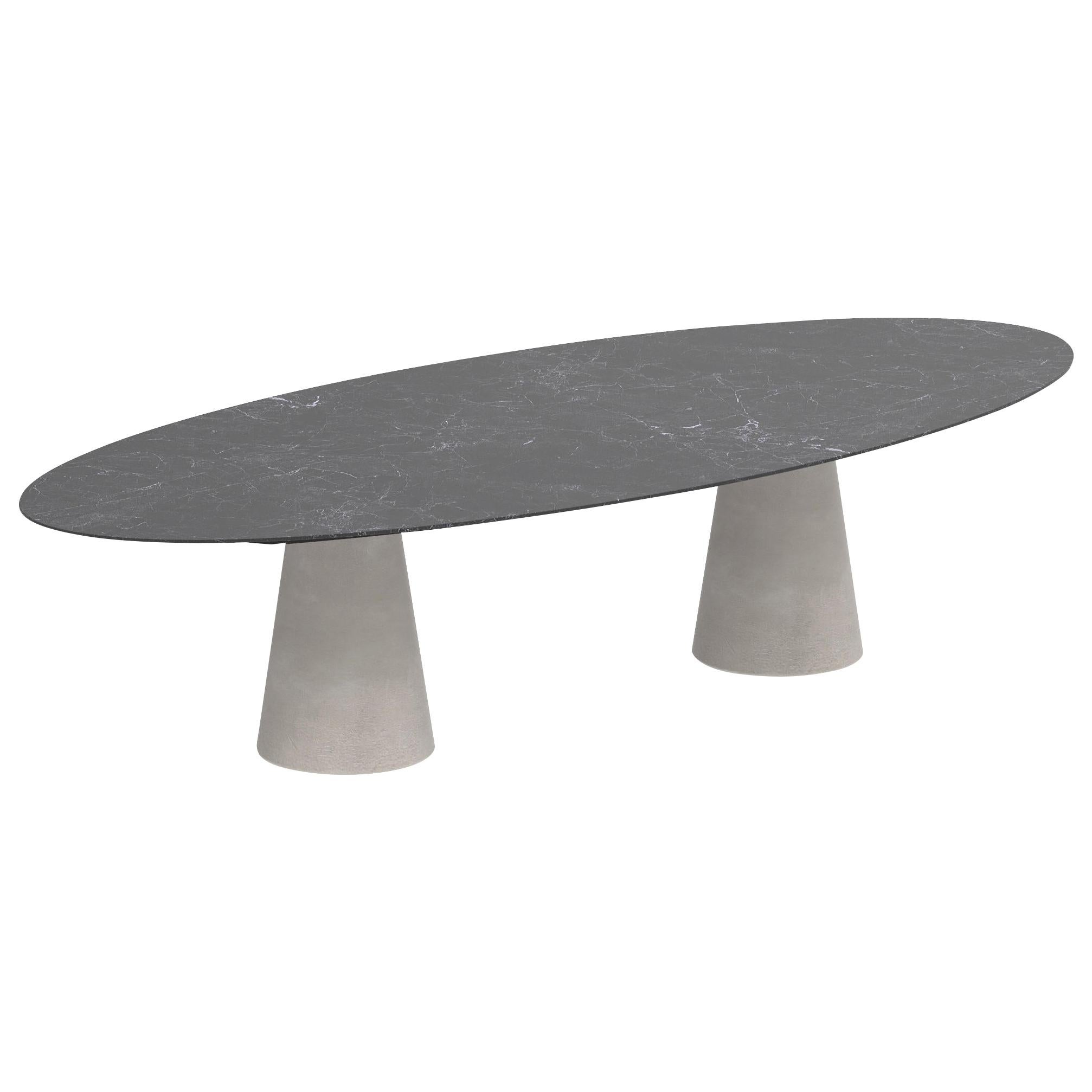 Outdoor Royal Botania Conix Oval Table design by Kris Van Puyvelde For Sale