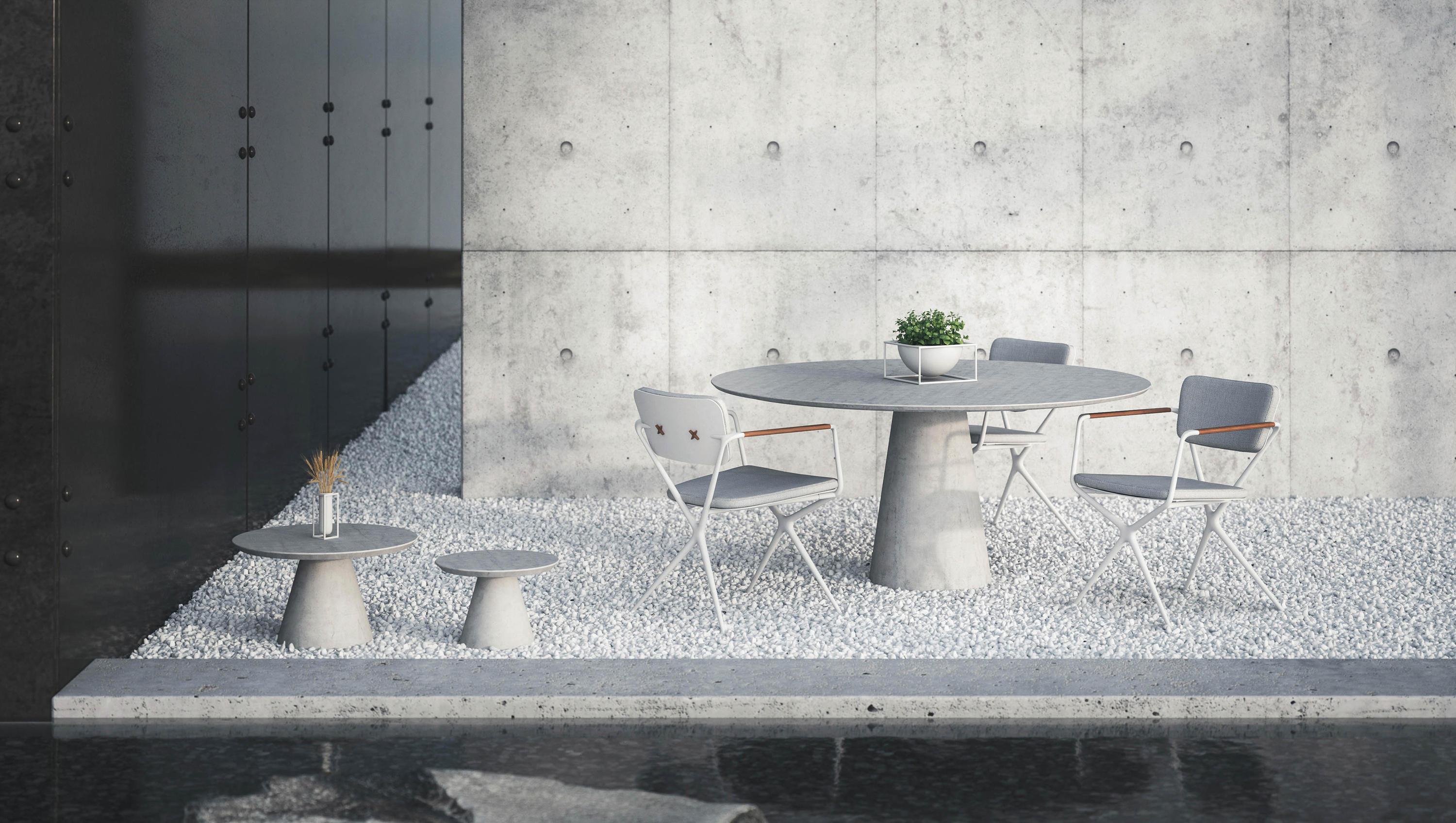 Chaise de salle à manger d'extérieur Royal Botania Exes conçue par Kris Van Puyvelde Neuf - En vente à Boston, MA