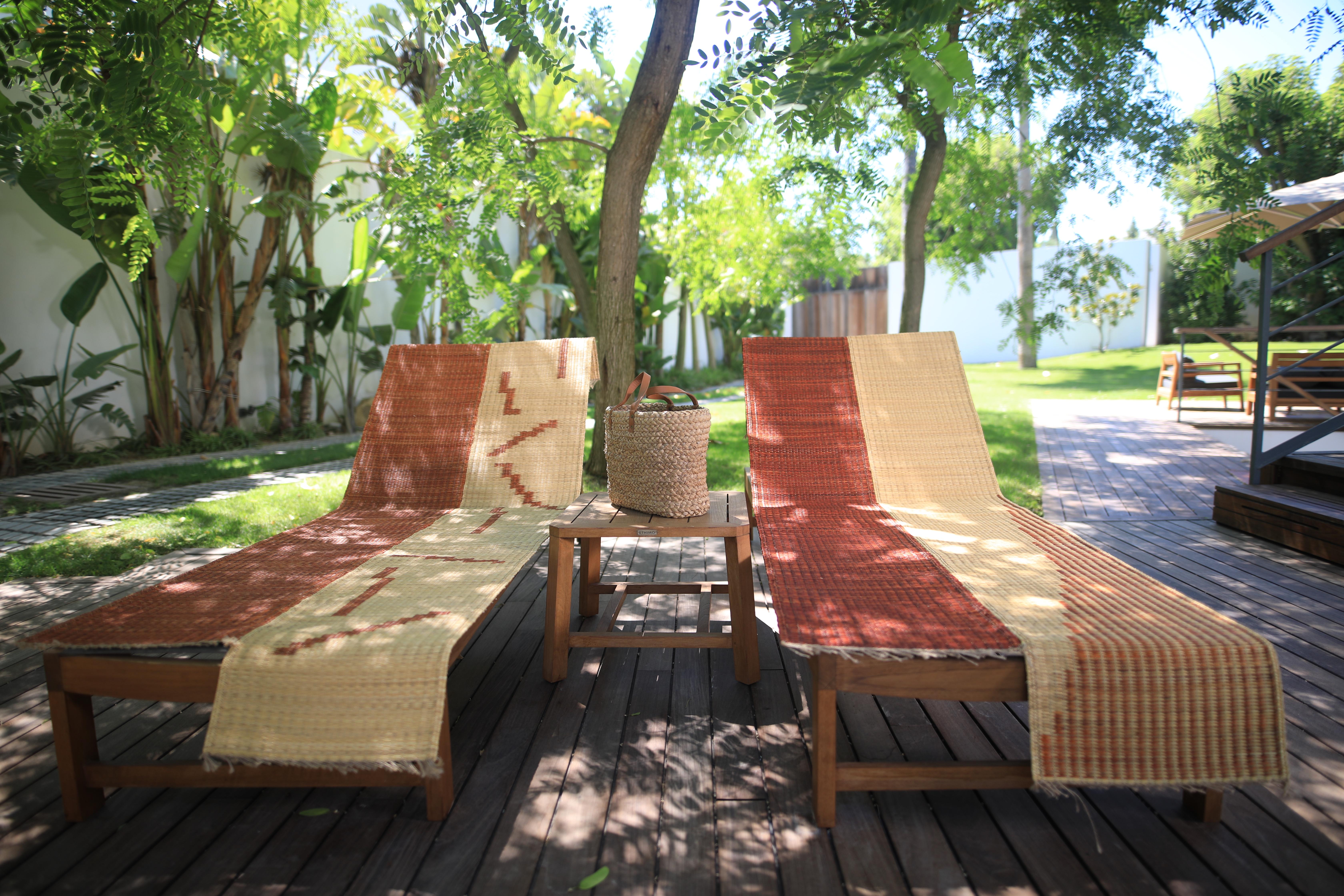 Outdoor Runner Rug in Natural Fiber for Modern Home Decor l La Fibre Artisanale For Sale 1