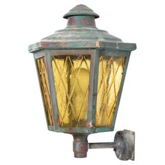 Outdoor Scandinavian Wall Light in Copper, Norway, 1970s