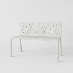 Outdoor Sculpted Contemporary Bench by Faina