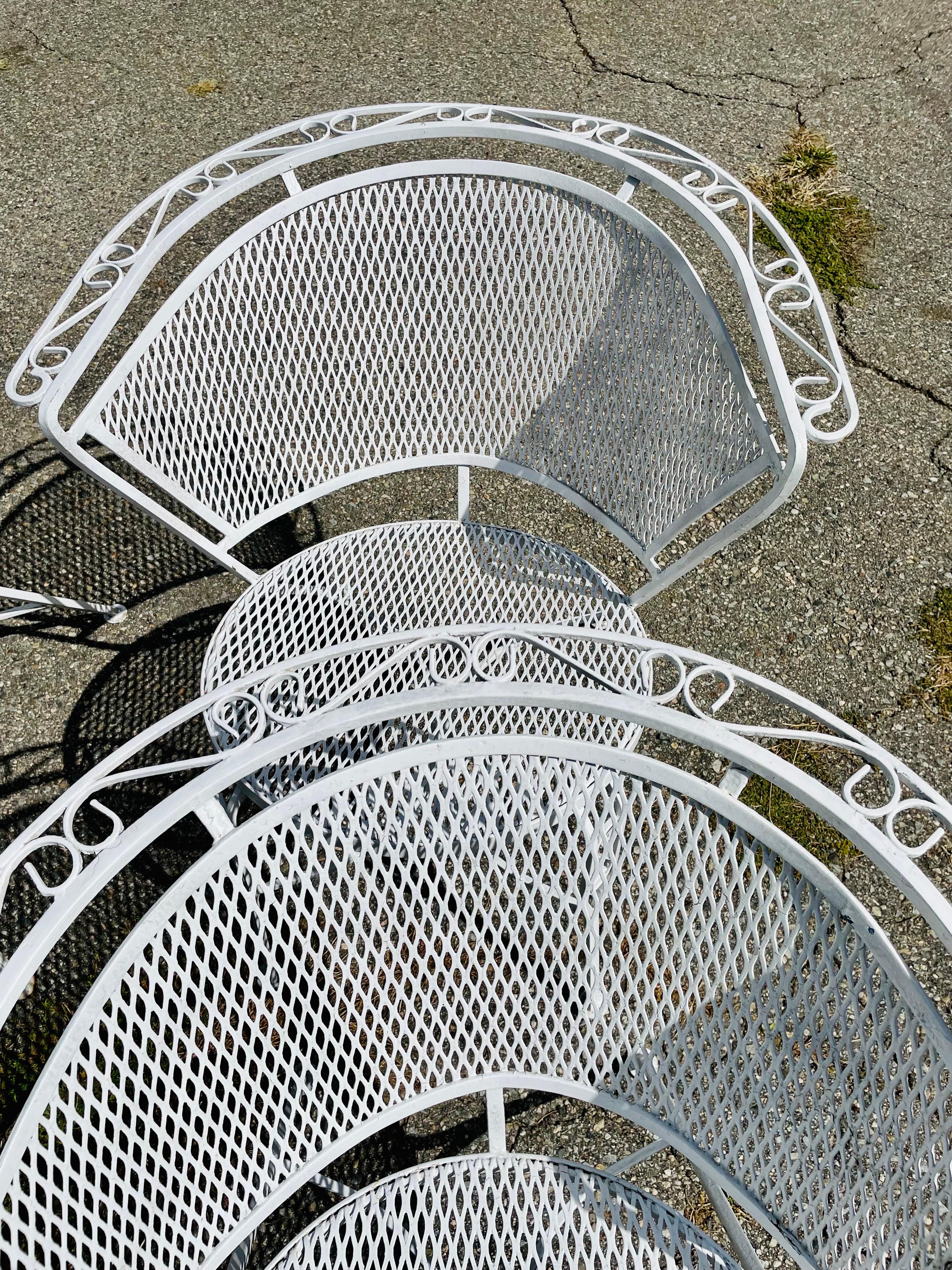 outdoor wrought iron chairs