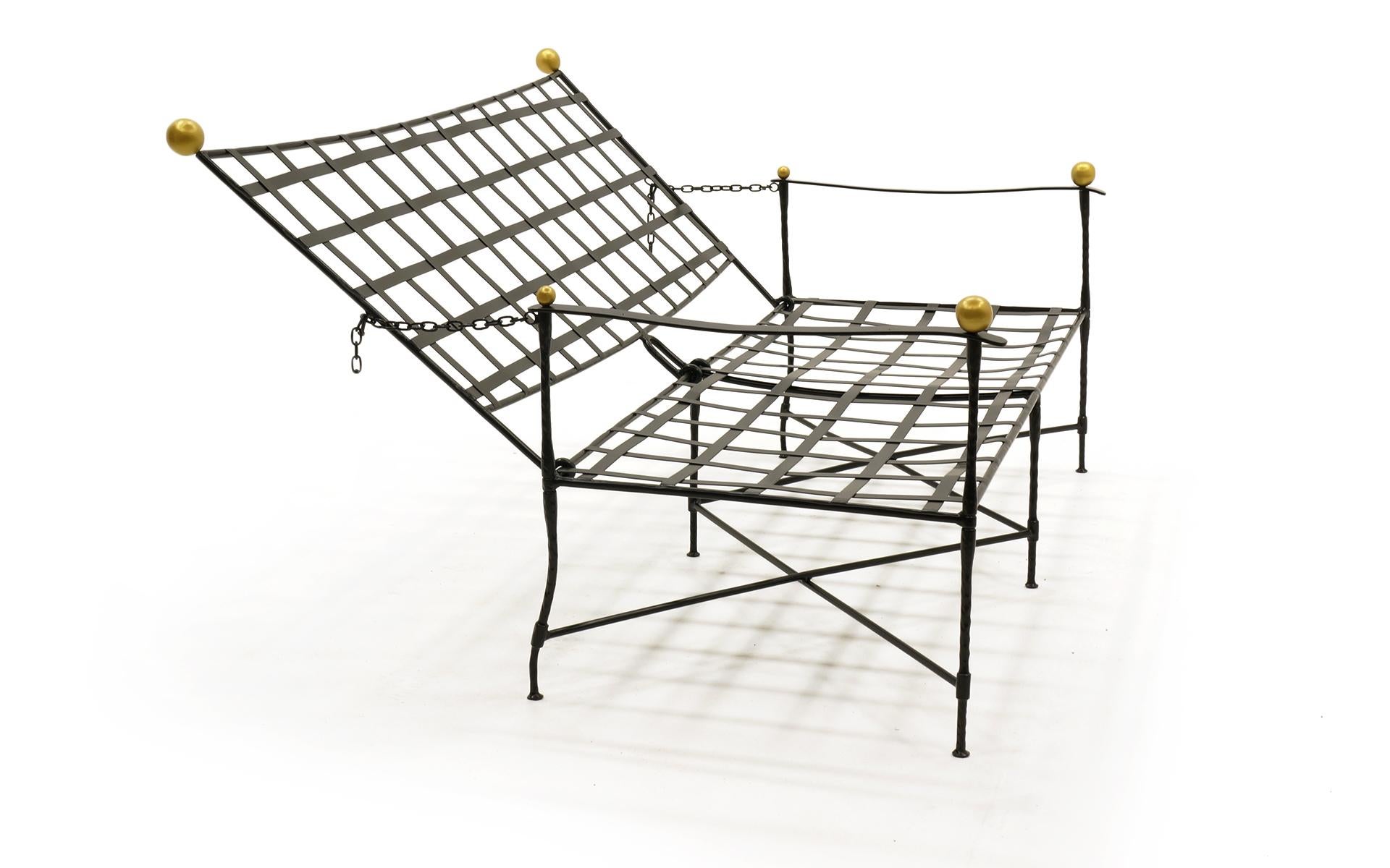 Steel Outdoor Settee Sofa by Mario Papperzini for John Salterini. Expertly Restored.  