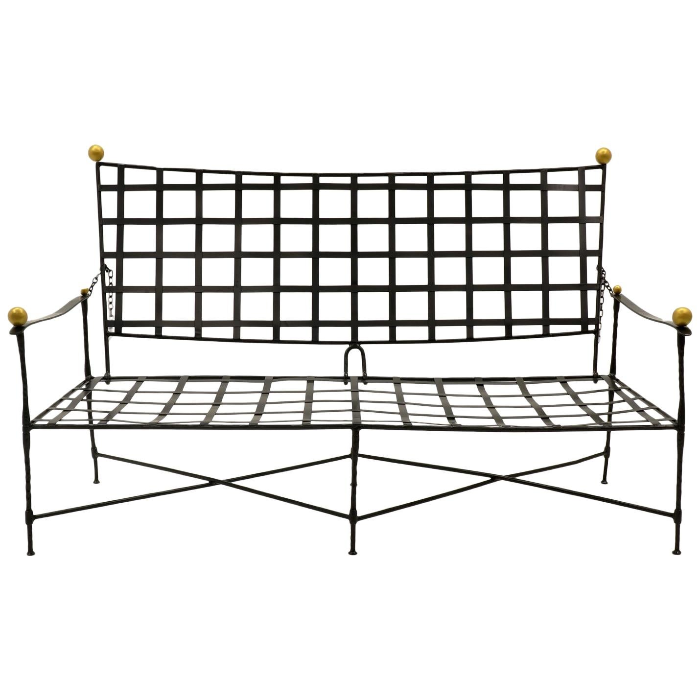 Outdoor Settee Sofa by Mario Papperzini for John Salterini. Expertly Restored.