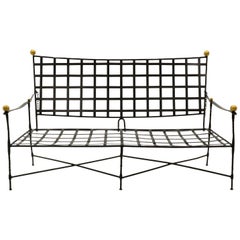 Outdoor Settee Sofa by Mario Papperzini for John Salterini. Expertly Restored.