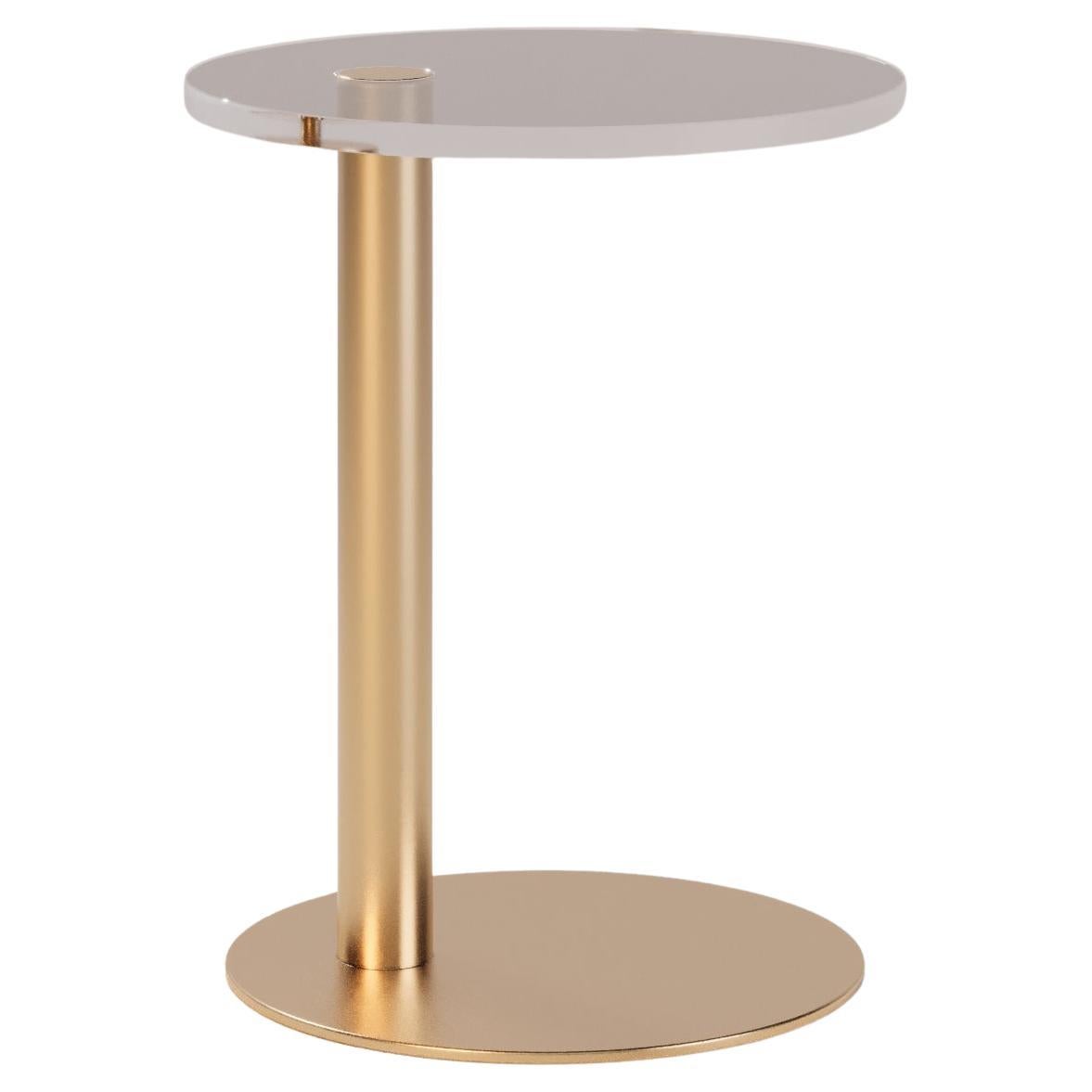Mesa auxiliar de lujo para exterior con tapa de mármol