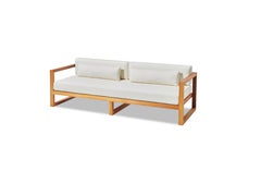 Outdoor Sofa in Solid Iroko White Water- Repellent Fabric by CDW - GUSTO