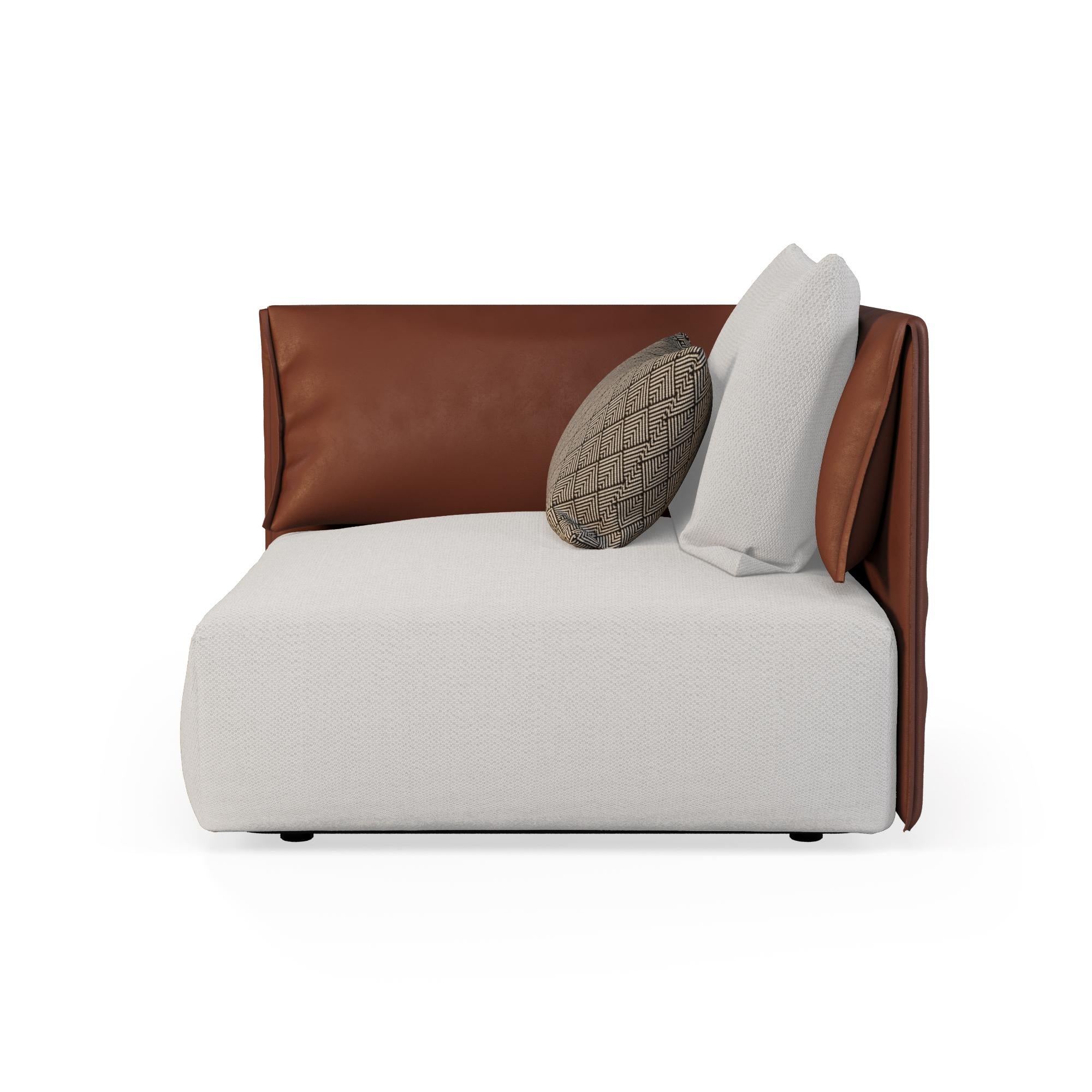 Sofá Modular Exterior Chic con Piel Exterior Premium Portugués en venta