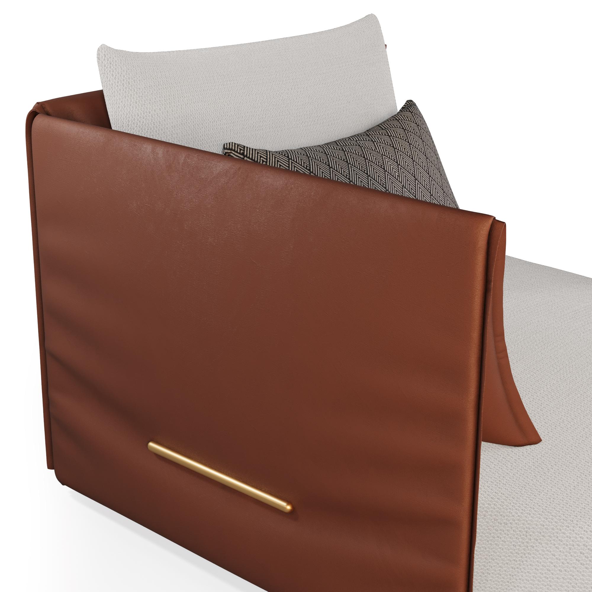 Sofá Modular Exterior Chic con Piel Exterior Premium Siglo XXI y contemporáneo en venta