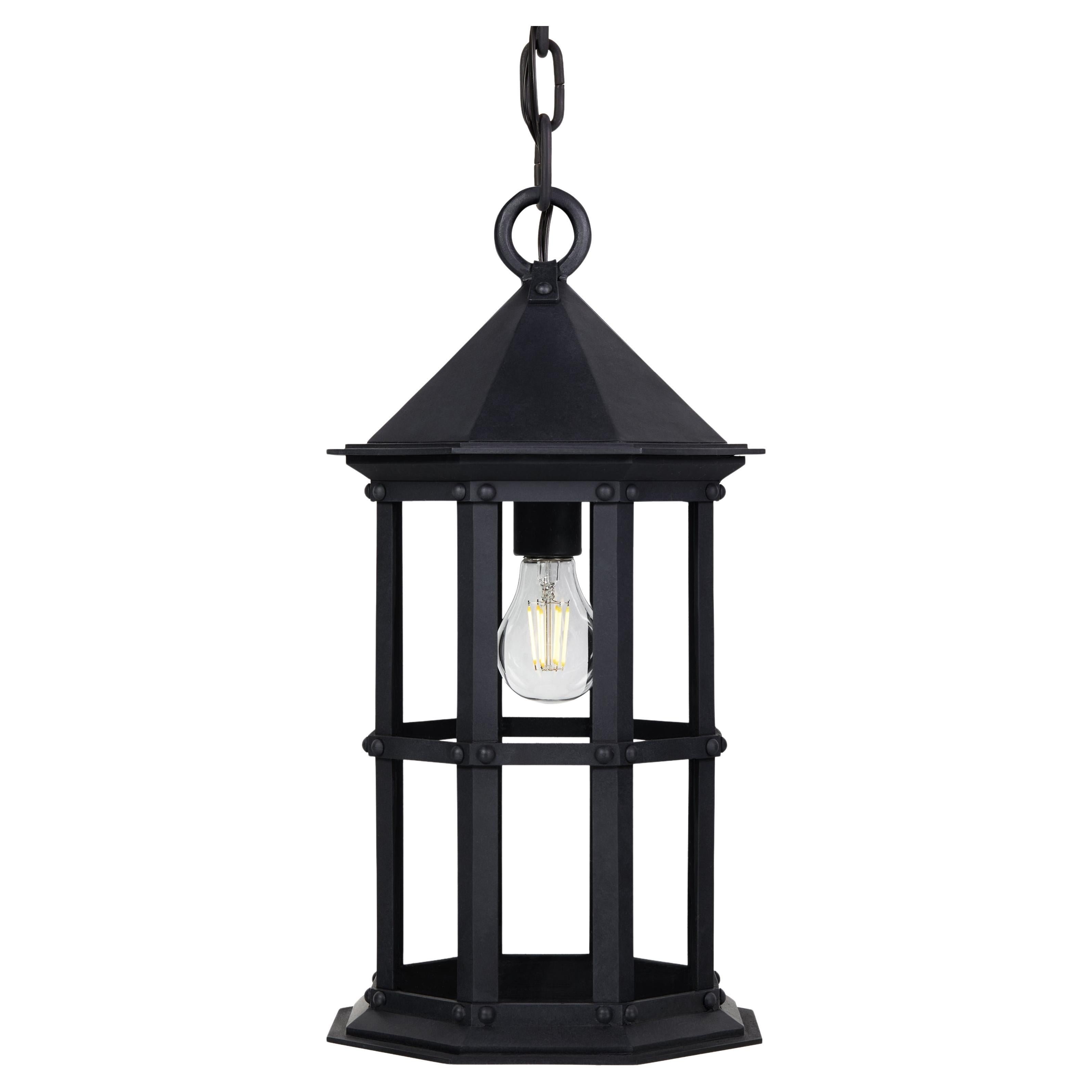 Illuminazione a sospensione in stile Coloniale spagnolo per esterni, realizzata a mano negli USA