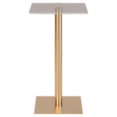 Luxury Outdoor Side Table with Marble Finish