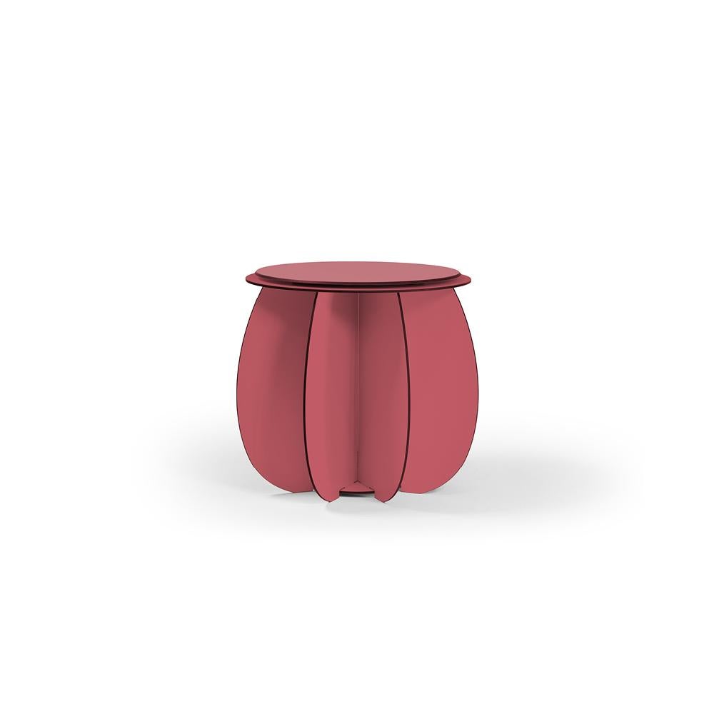 French Outdoor Stool - Pink CHOLLA H34 cm For Sale