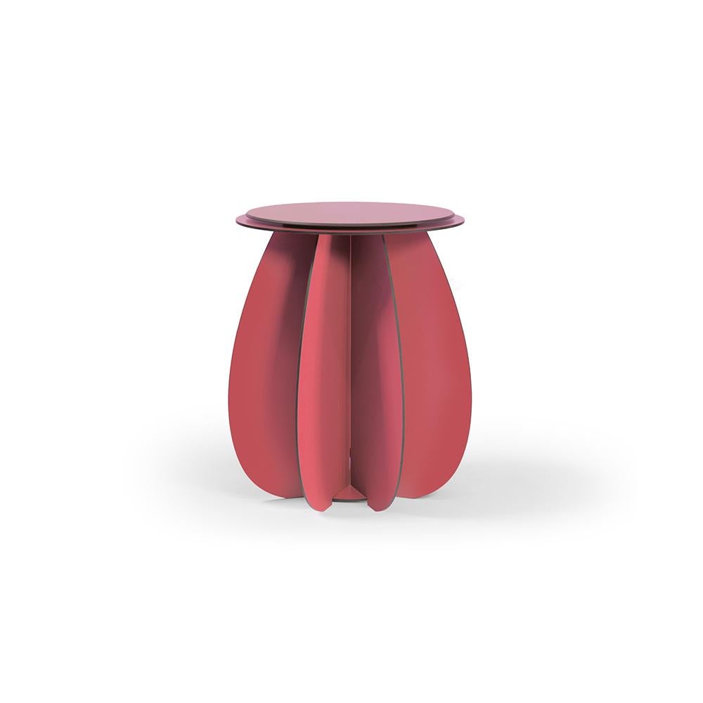 French Outdoor Stool - Pink CHOLLA H45 cm For Sale