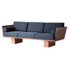 Outdoor Suelo Furniture - Solid Sofa, Slatted Arm Chairs