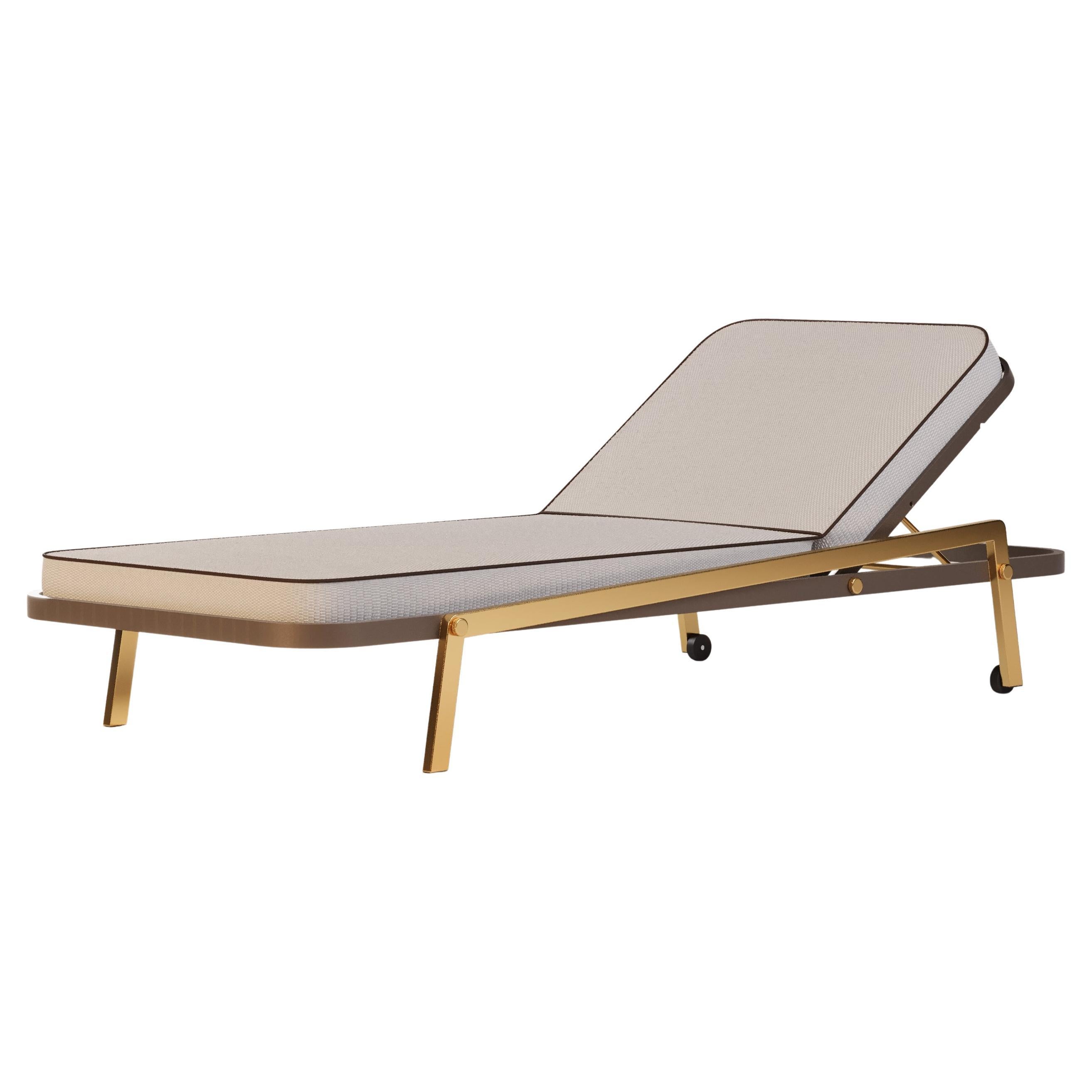 Outdoor-Sonnenliege mit wasserdichtem Stoff