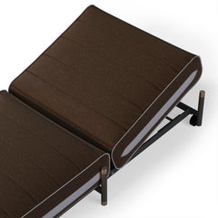 Tumbona de exterior con tapicería impermeable