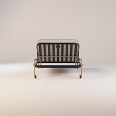 Outdoor Sunbed Constructed from Weather-Resistant Materials