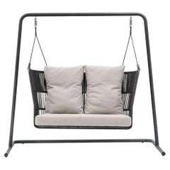 Outdoor Swinging Sofa with Custom Rope & Fabric Colors