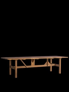 Outdoor table Louza, handcrafted in Belgium, Custom Lengths