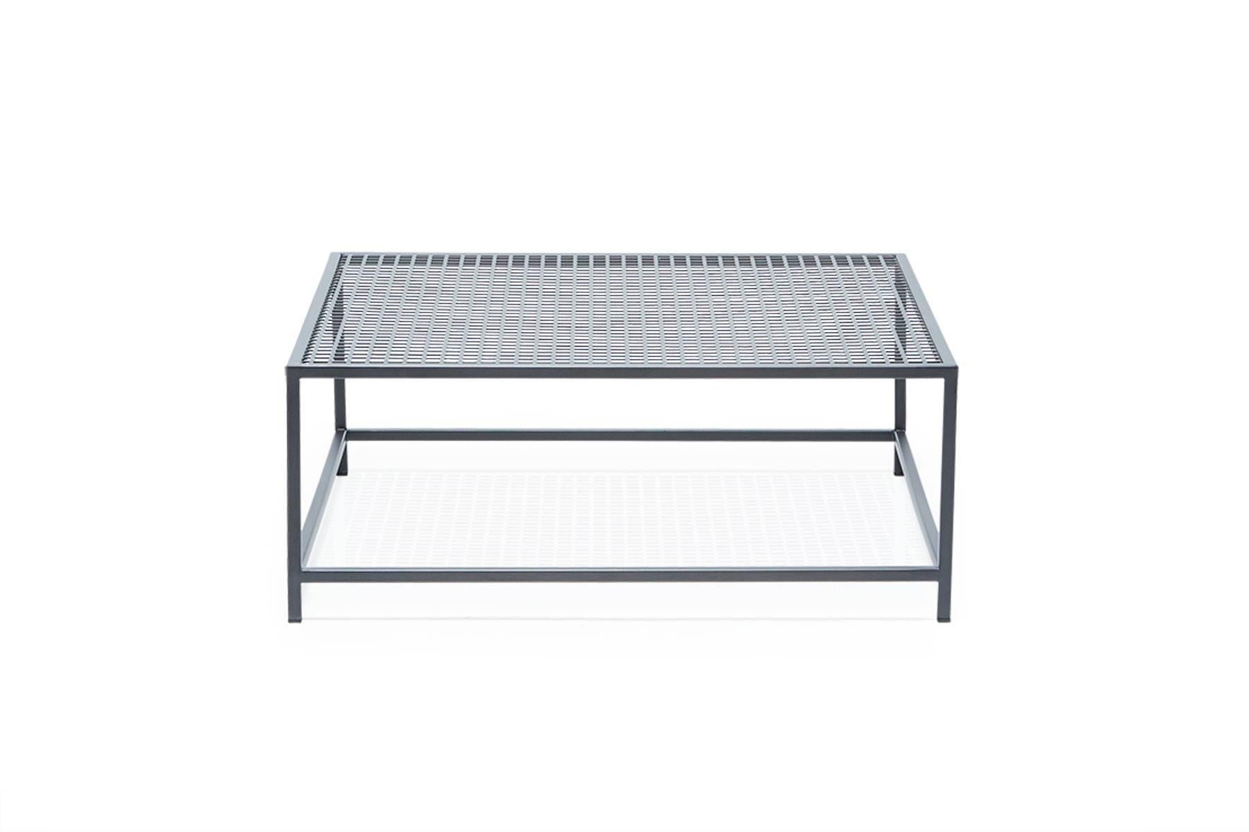 Modern Outdoor Charcoal Coffee Table For Sale