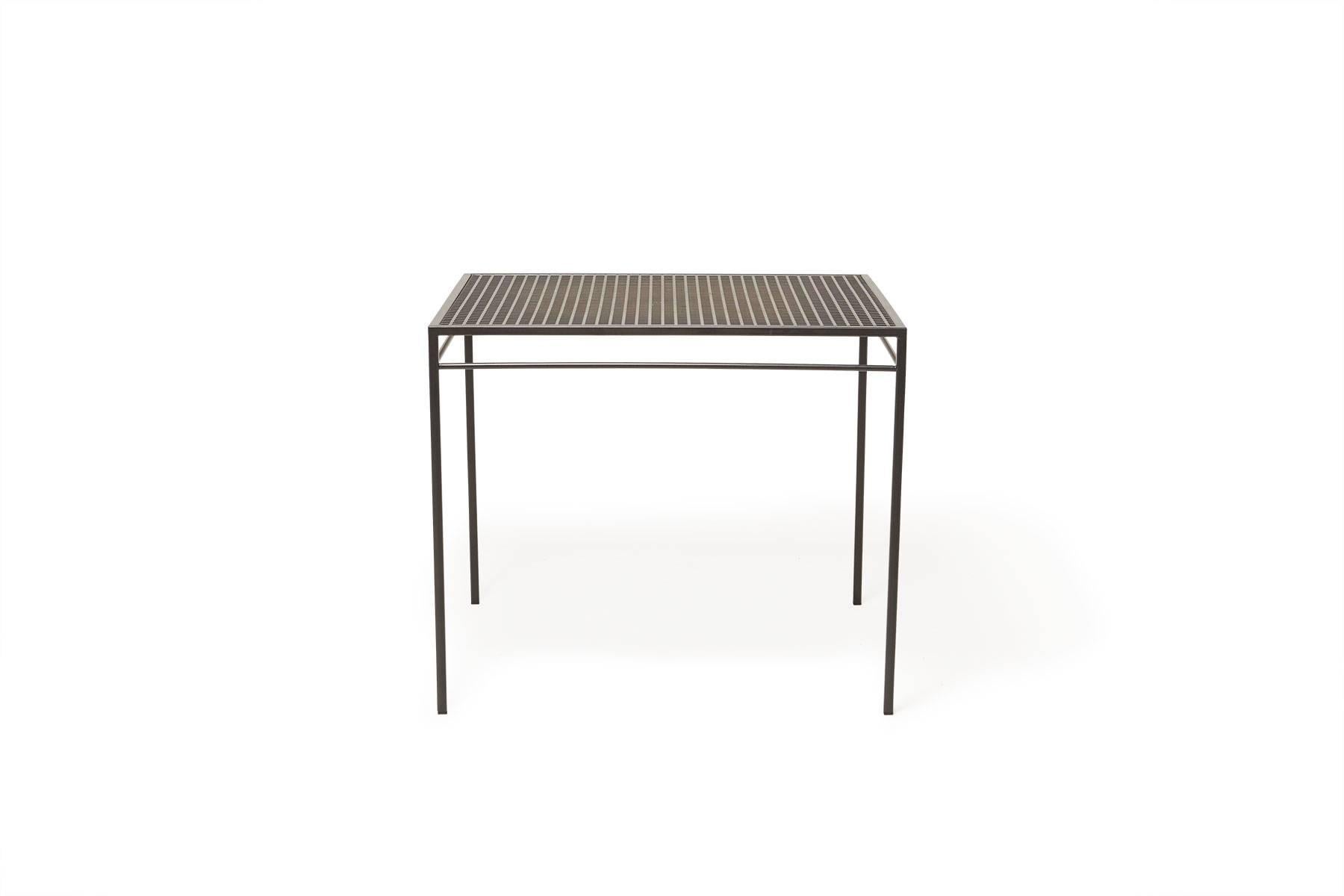 Modern Outdoor Charcoal Dining Table For Sale