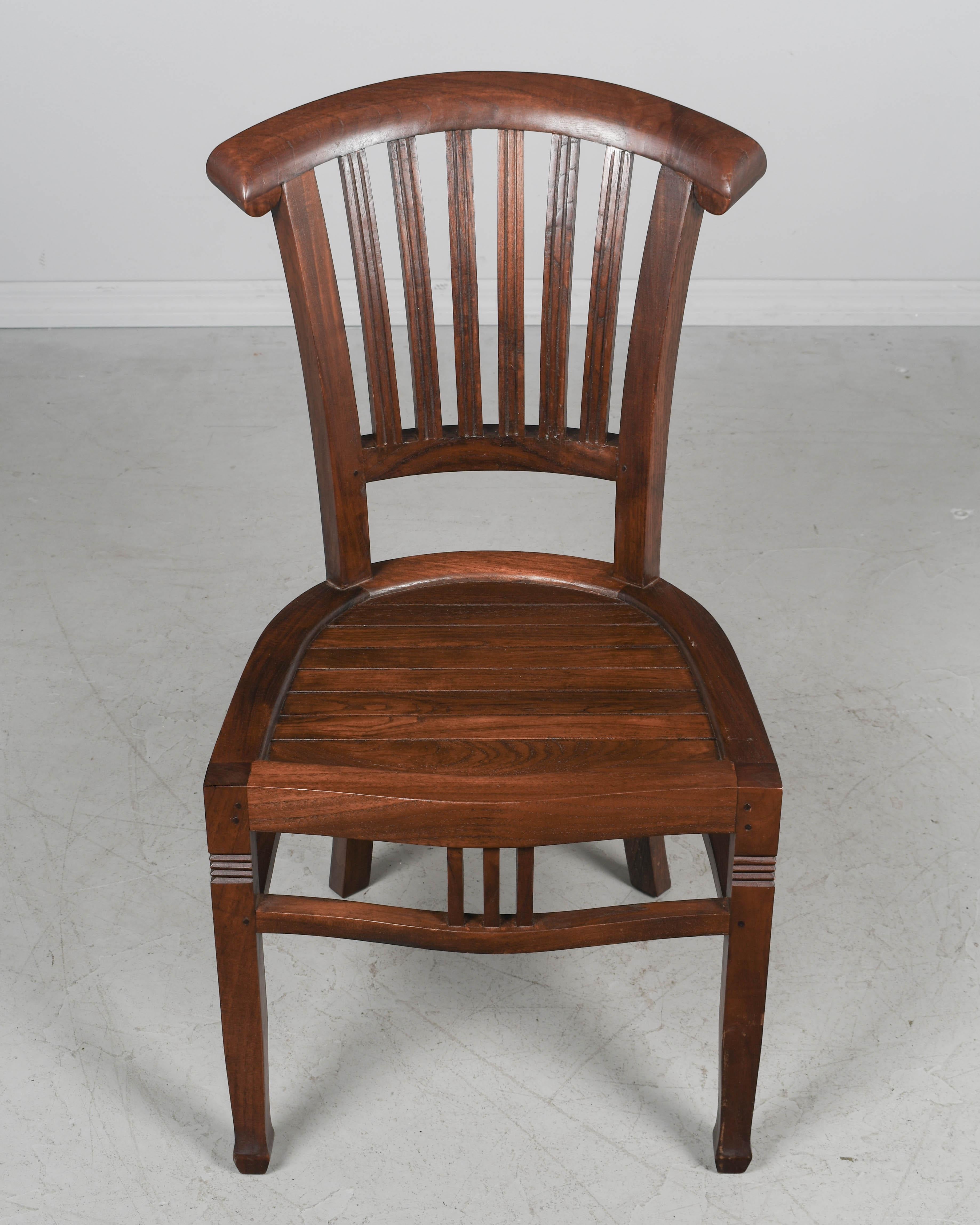 Set di 6 sedie da pranzo in teak per esterni in vendita 3