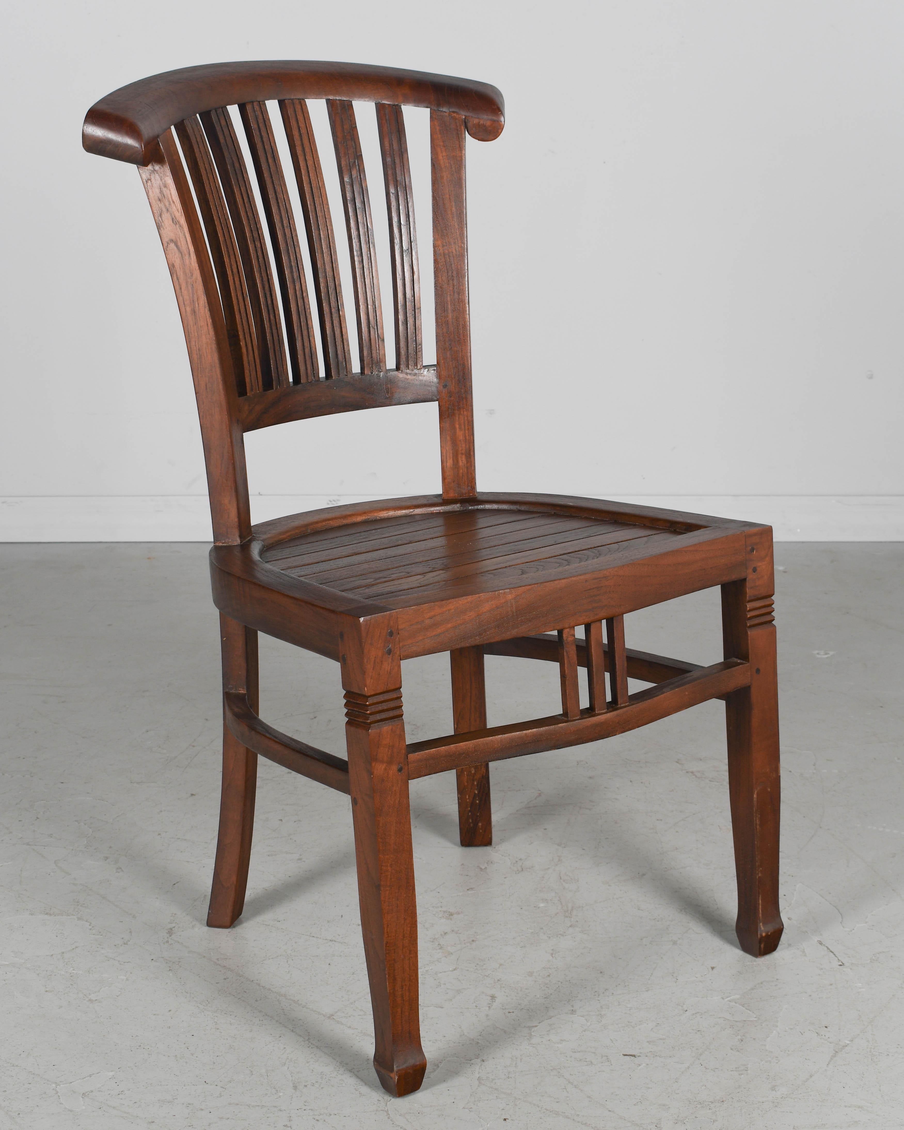 Sconosciuto Set di 6 sedie da pranzo in teak per esterni in vendita