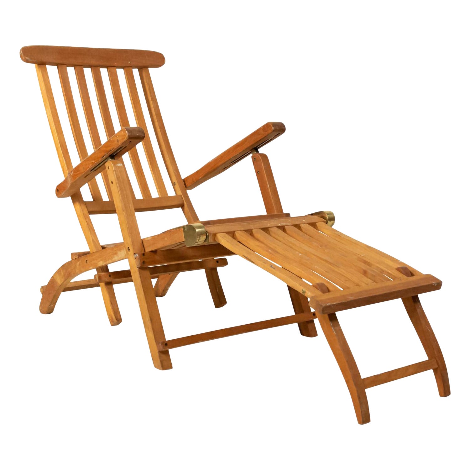 Outdoor Teak Folding Deck Chairs