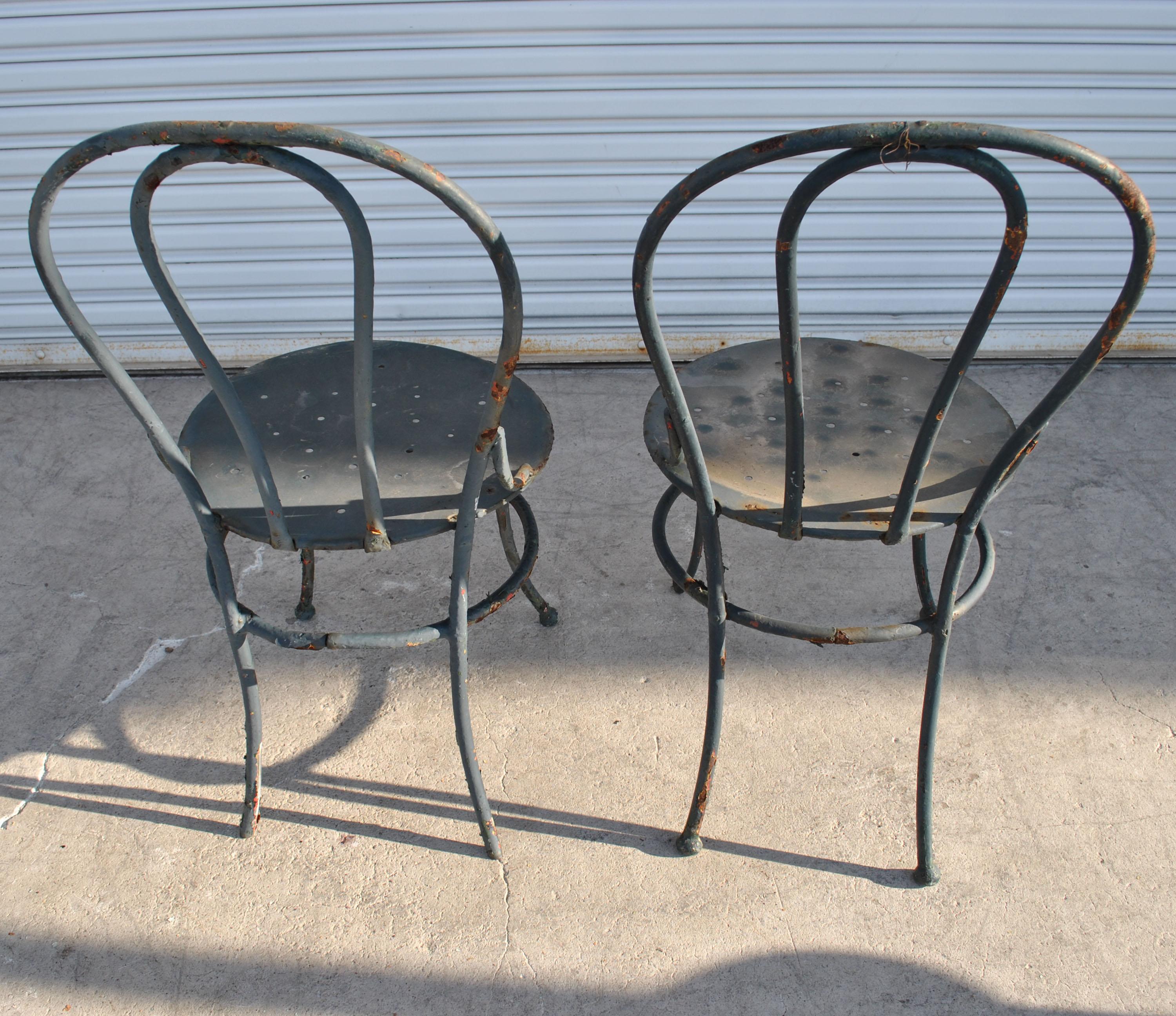 20th Century Outdoor Three Piece Cafe Set For Sale