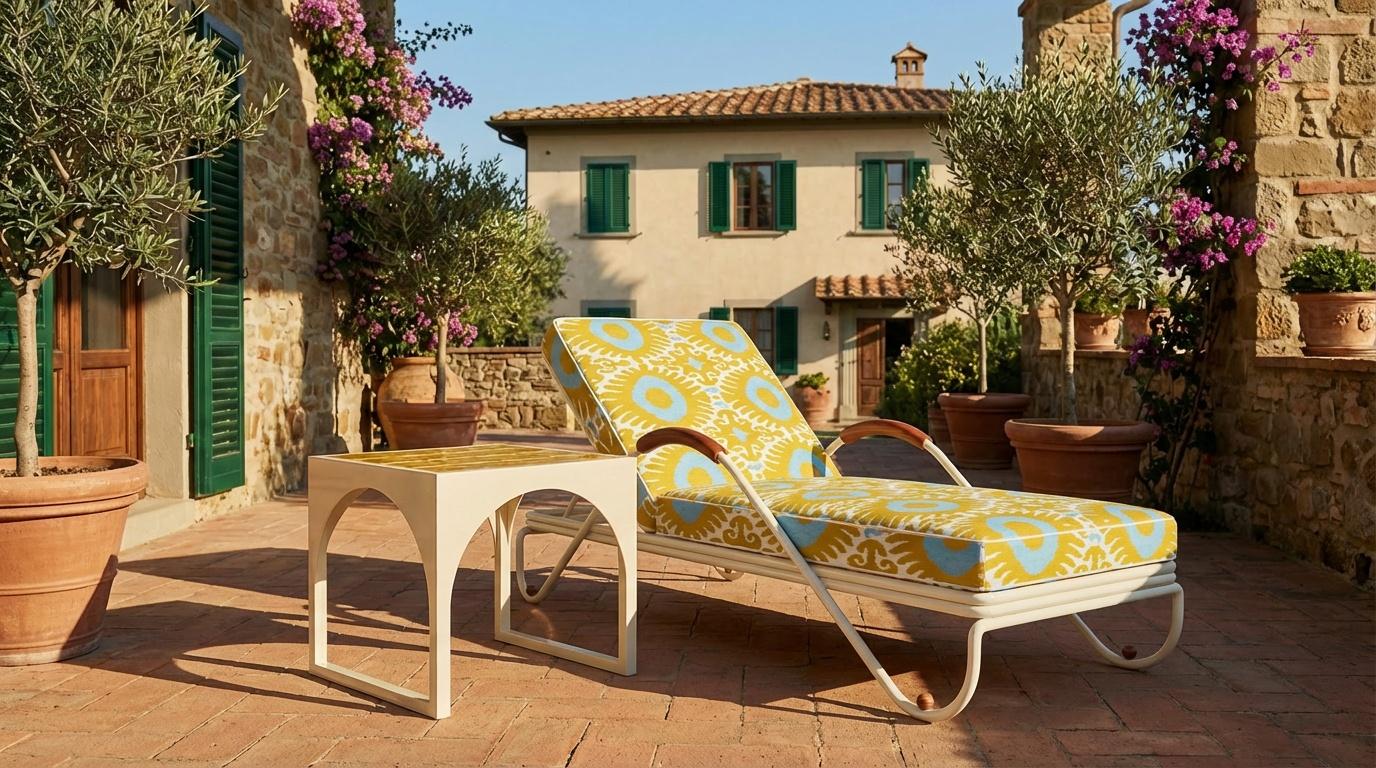 Der Tosalet Beistelltisch, der in Zusammenarbeit mit Mediterrazza entstanden ist, fängt mit seinen klaren architektonischen Linien und raffinierten Details das Wesen der mediterranen Eleganz ein. Dieses handgefertigte Stück kombiniert eine